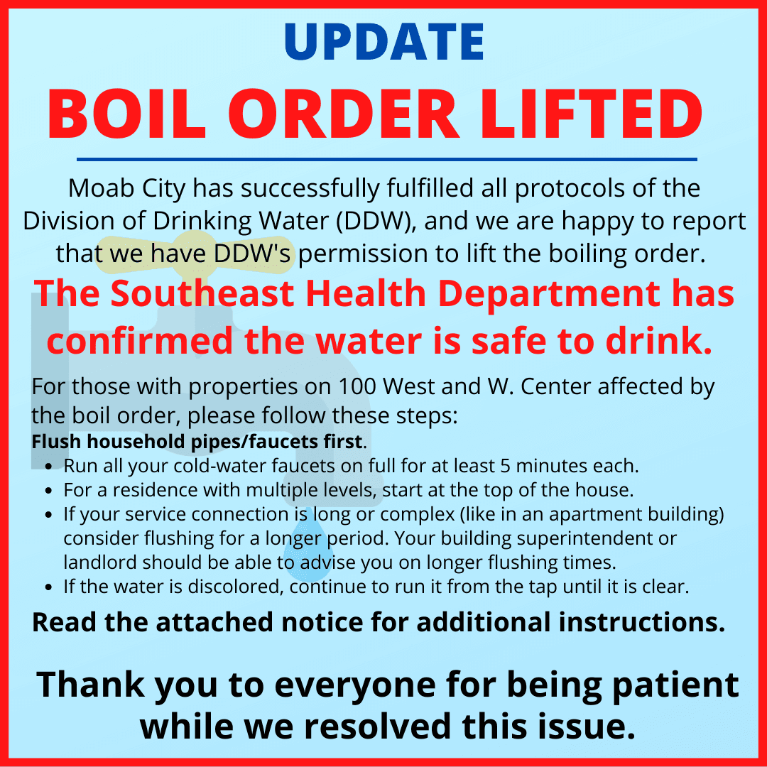 Boil Order Lifted