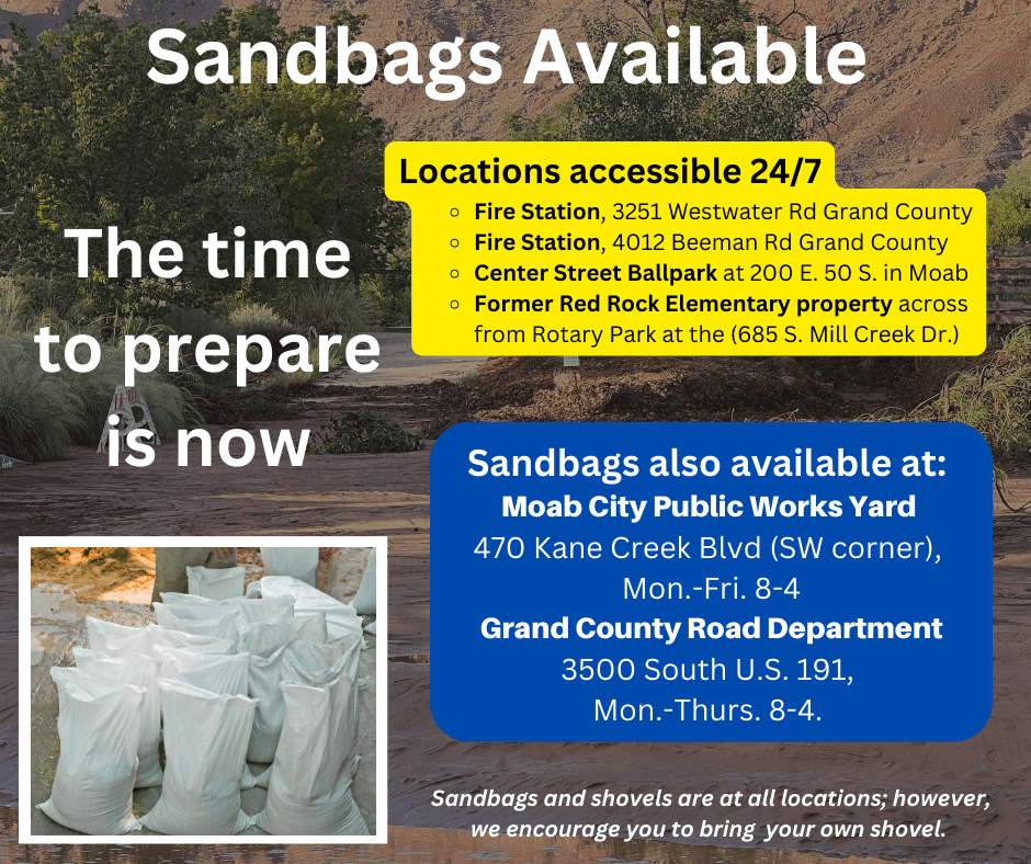 Sandbags locations available